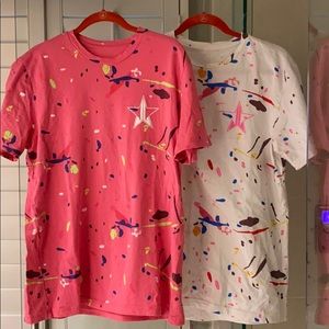 EUC Jeffree Star Jawbreaker tee X2+2postcards sz L